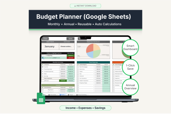 Download Budget Planner for Google Sheets - Google Collection