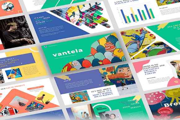 Download Vantela - Pop Art &amp; Grafitti GoogleSlide - Google Collection