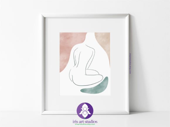 Download Minimalistic Sitting Nude Boho Line Art - Minimalistic Collection