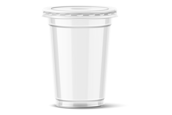 Download Empty Clear Plastic Cup with Lid. Realis - Real Collection