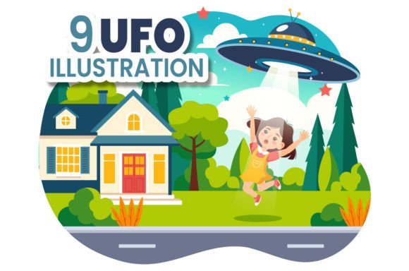 Download 9 UFO Flying Spaceship Illustration - Spaceship Collection