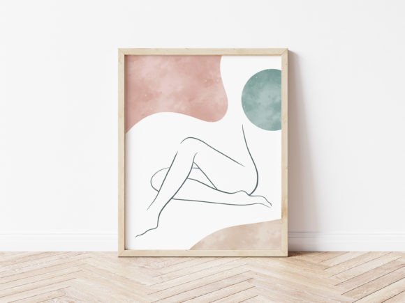 Download Minimalistic Sitting Nude Boho Line Art - Minimalistic Collection