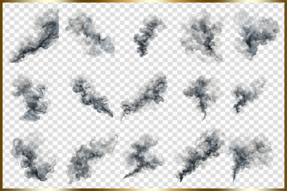 Download 10 PNG Ethereal Watercolor Gray Smoke - Real Collection