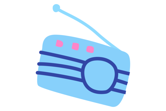 Download Radio Doodle. Hand Drawn Retro Sound Rec - Premium Resources