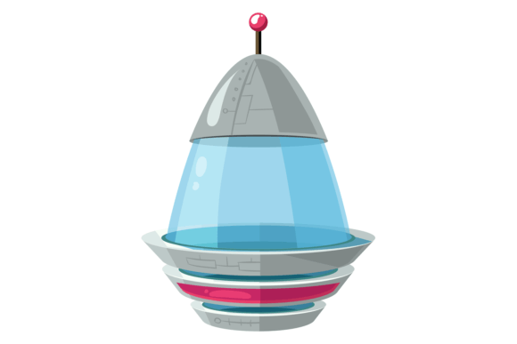 Download Alien Spaceship Cartoon Icon. Flying Ufo - Spaceship Collection